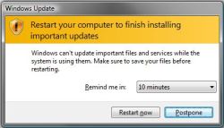 Empêcher le redémarrage automatique lors des mises à jour de Windows
