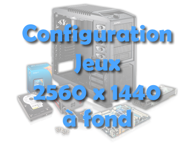 Configuration pour jouer en 2560x1440 optimal